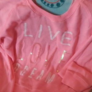 Sweatshirt with flirty open back...